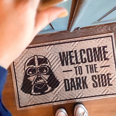 Килимок придверний з принтом Welcome to the dark side