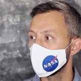 Маска для обличчя з принтом, розмір M-L Nasa