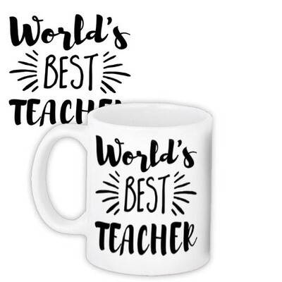 Чашка з принтом World`s best teacher