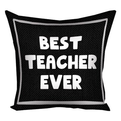 Наволочка на подушку 40х40 см Best teacher ever