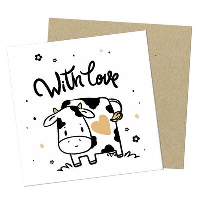 Маленькая открытка With love