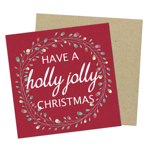 Маленькая открытка Have a holly jolly Christmas