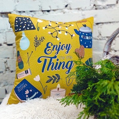 Подушка для дивана 45х45 см Enjoy the little thing