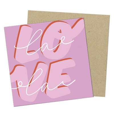 Маленькая открытка Love lala