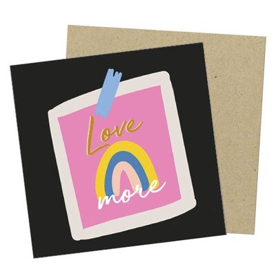 Маленькая открытка Love more