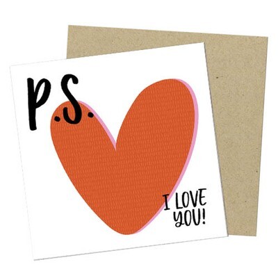 Маленькая открытка P.S. I love you