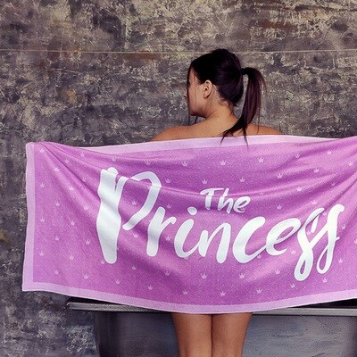 Полотенце пляжное с принтом The princess, 150х70 см