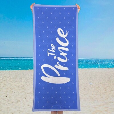Полотенце пляжное с принтом The prince, 150х70 см