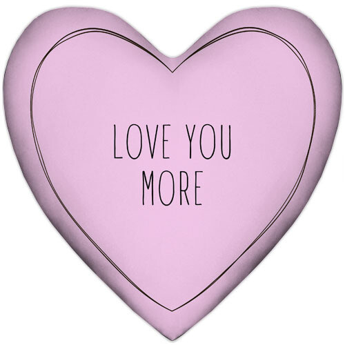 Подушка сердце XXL Love you more