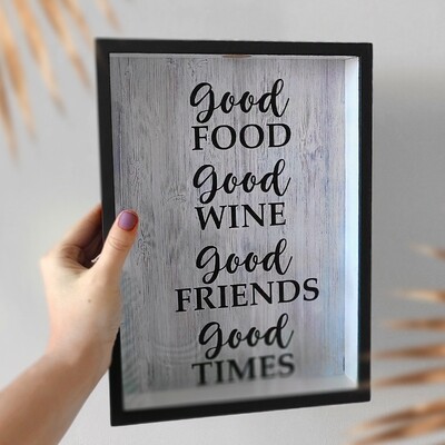 Скарбничка для винних корків Good food Good wine