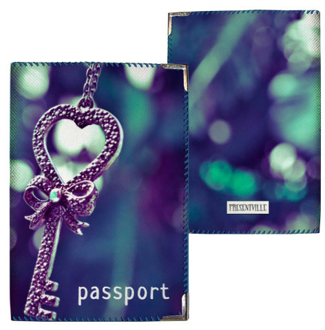 Обложка на паспорт Ключик от сердца