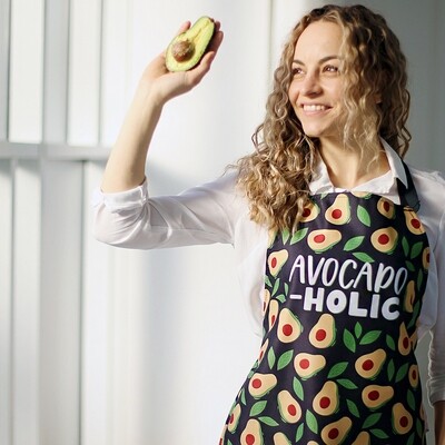 Фартух повнокольоровий Сolorful Avocado-holic