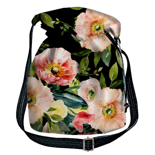 Женская сумка мешок Torba Нежные цветы