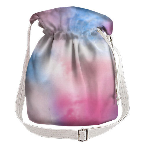Женская сумка мешок Torba Розово-голубые разводы