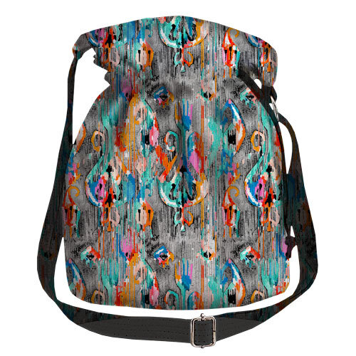 Женская сумка мешок Torba Красочный этно узор