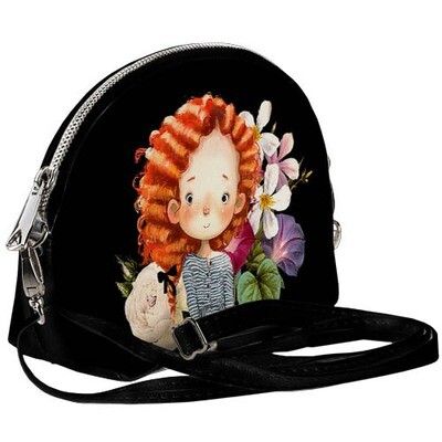 Маленька жіноча сумочка Coquette Руда дівчина-квіточка
