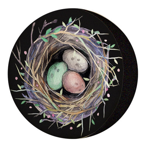 Подушка круглая Яйца в гнезде