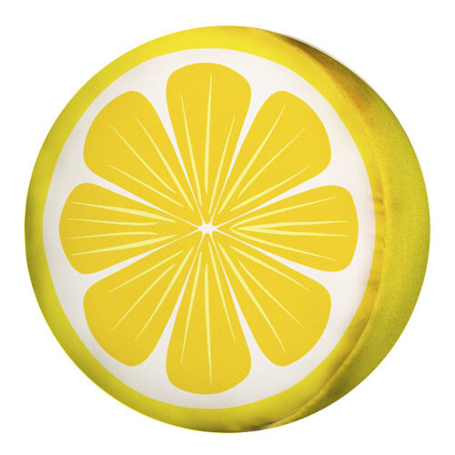 Подушка круглая Лимон