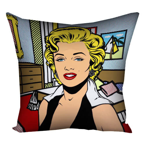 Наволочка для подушки 50х50 см Marilyn Monroe pop art