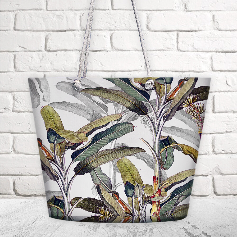 Пляжная сумка Malibu Длинные тропические листья