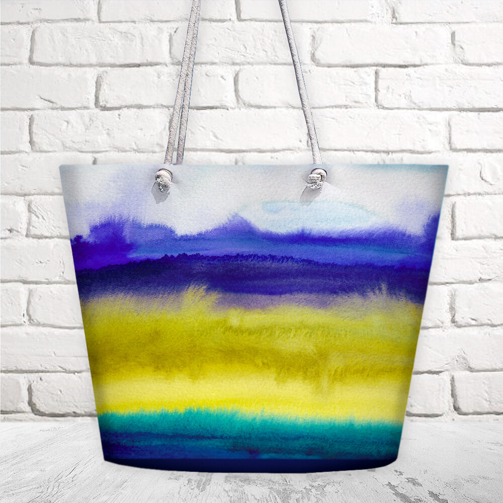 Пляжная сумка Malibu Абстрактная экспрессионистская живопись