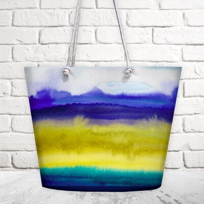 Пляжна сумка Malibu Абстрактна експресіоніста живопис