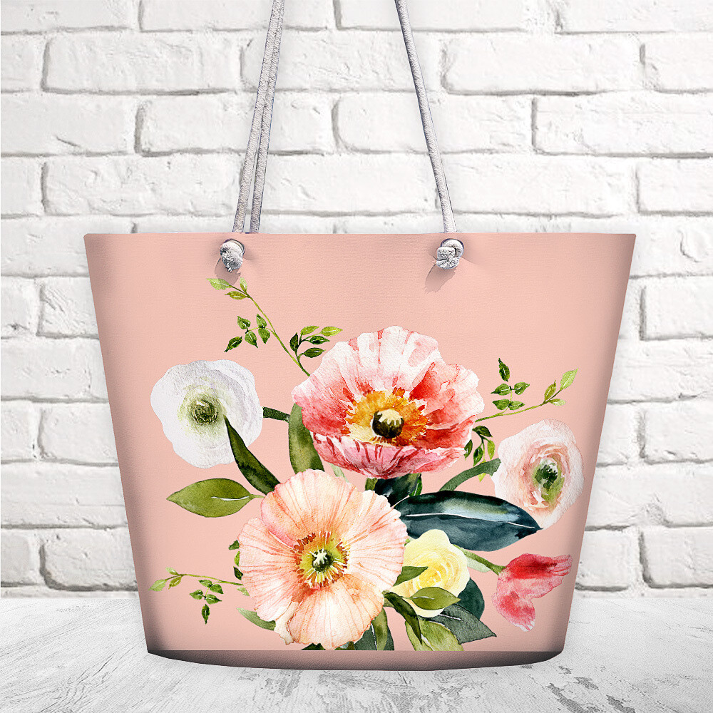 Пляжная сумка Malibu Нежный цветочный букет