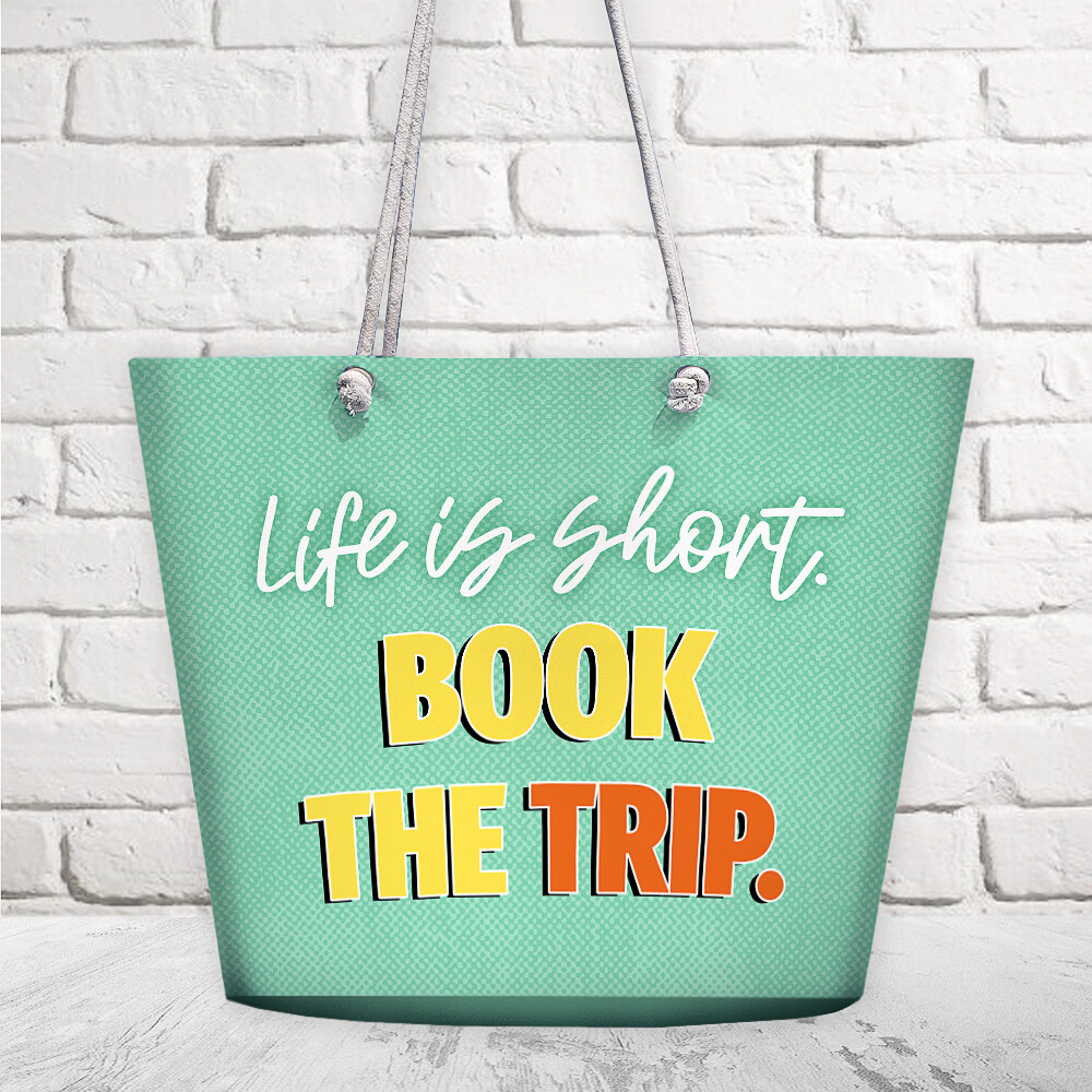 Пляжная сумка Malibu Life is short. Book the trip