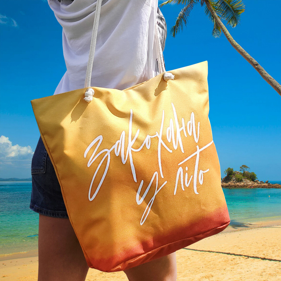 Пляжная сумка Malibu Закохана у літо