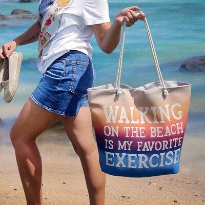 Пляжна сумка Malibu Walking on the beach is my faworite exercise
