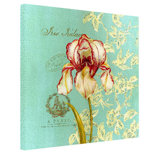 Картина на ткани, 50х50 см Iris Iridaceae