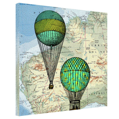Картина на ткани, 50х50 см Воздушный шар