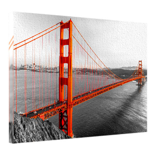 Картина на ткани, 45х65 см Мост Золотые Ворота, Сан-Франциско