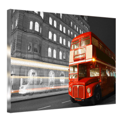 Картина на ткани, 45х65 см Лондонский автобус
