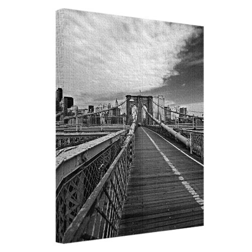 Картина на ткани, 45х65 см Brooklyn bridge, New York