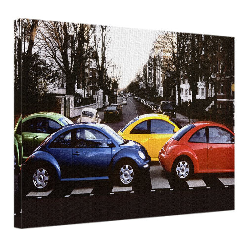 Картина на ткани, 45х65 см VW crossing Abbey Road