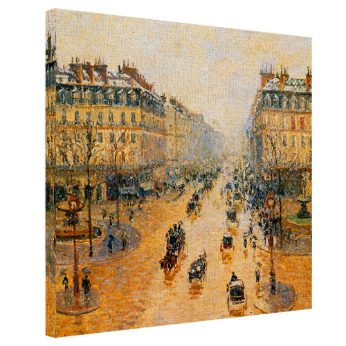 Картина на ткани, 50х50 см Оперный проезд в Париже