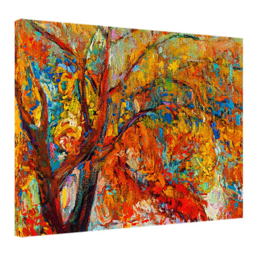 Картина на ткани, 45х65 см Осеннее дерево