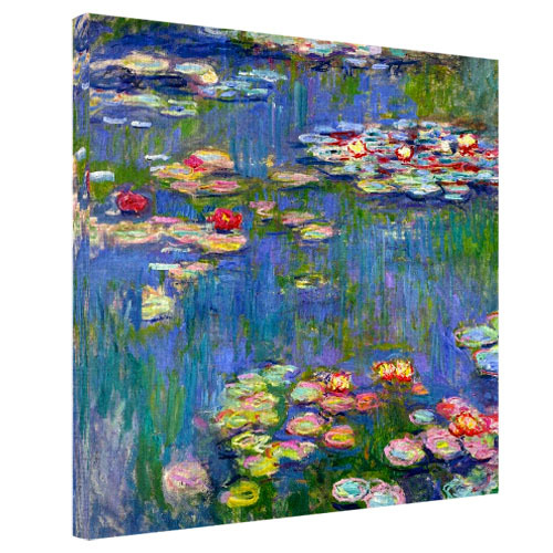 Картина на ткани, 50х50 см Водяные лилии, Клод Моне