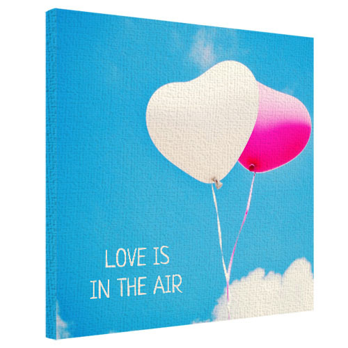 Картина на ткани, 50х50 см Love is in the air