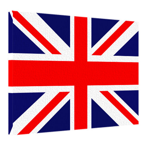 Картина на ткани, 45х65 см Флаг Великобритании
