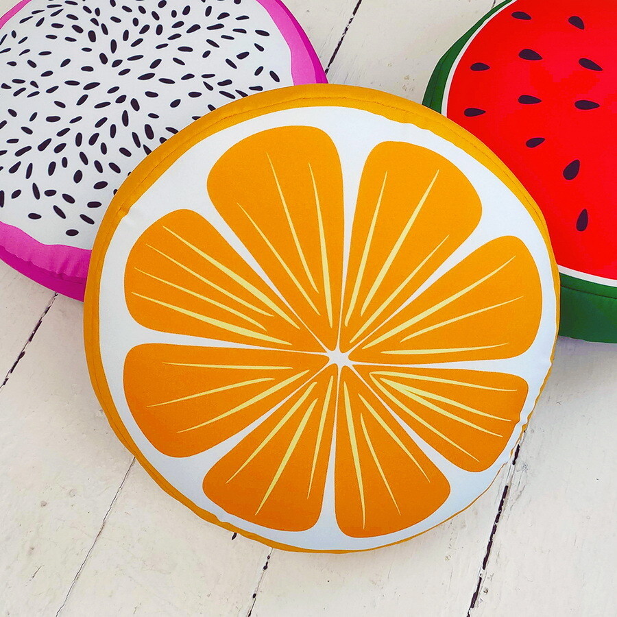 Подушка круглая Апельсин