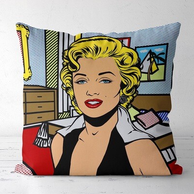 Подушка с принтом 40х40 см Marilyn Monroe pop art