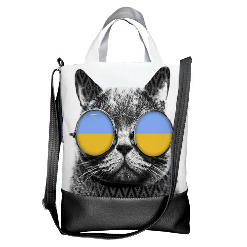 Міська сумка City Кіт-патріот в окулярах