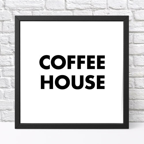 Постер у рамці, 30х30 см Coffee house