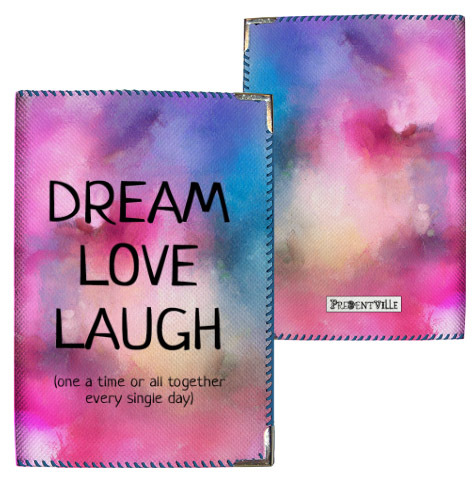 Обложка на паспорт Dream love laugh