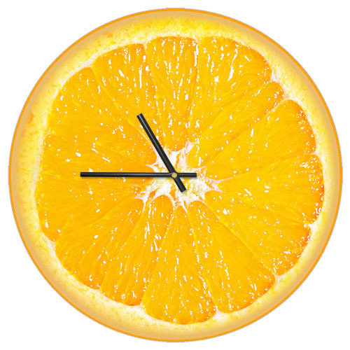 Часы настенные круглые, 36 см Апельсин