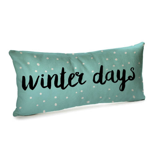 Подушка для дивана (бархат) 50х24 см Winter days