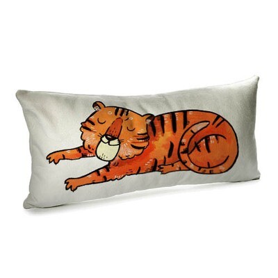 Подушка для дивану 50х24 см Тигриця