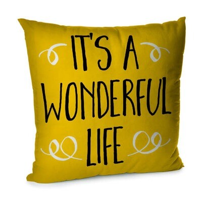 Подушка для дивана 45х45 см It`s a wonderful life